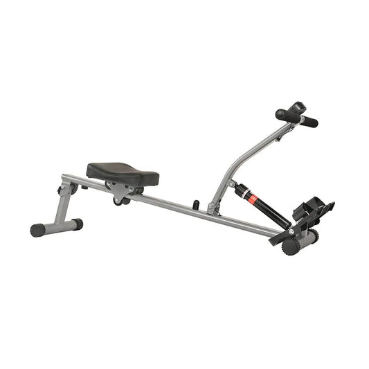 Sunny Health & Fitness Adjustable Rowing Machine-Full-Body Workout-Compact Design - Black - 54x20x23