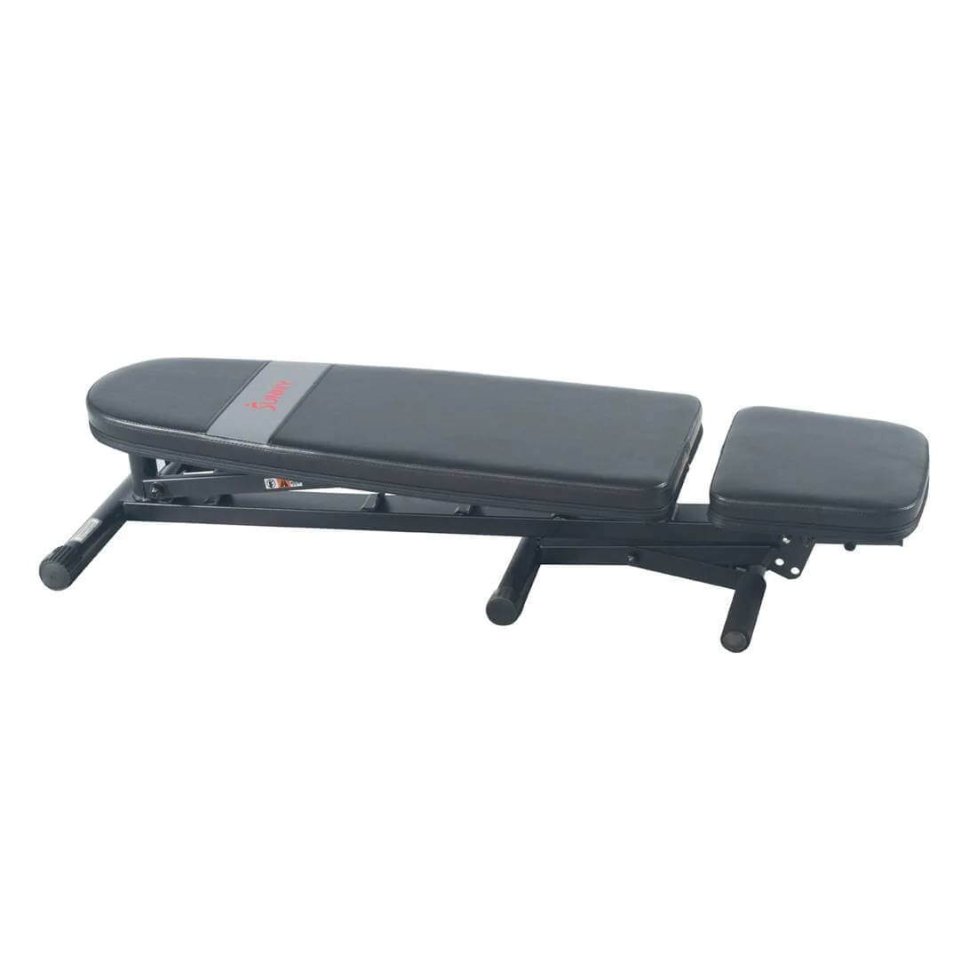 Sunny Health & Fitness Adjustable Gym Bench-Versatile Workout Bench-Heavy-Duty,Black,52.44x18.82x45.9