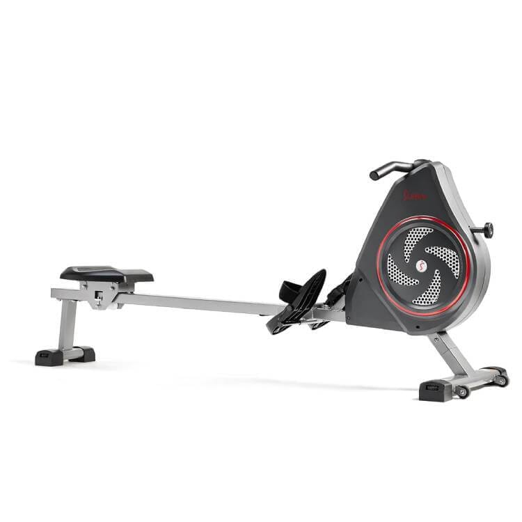 Sunny Health & Fitness Air Magnetic Rowing Machine-Full Body Workout-Smart Fitness-Black,72.6x25.1x31.3
