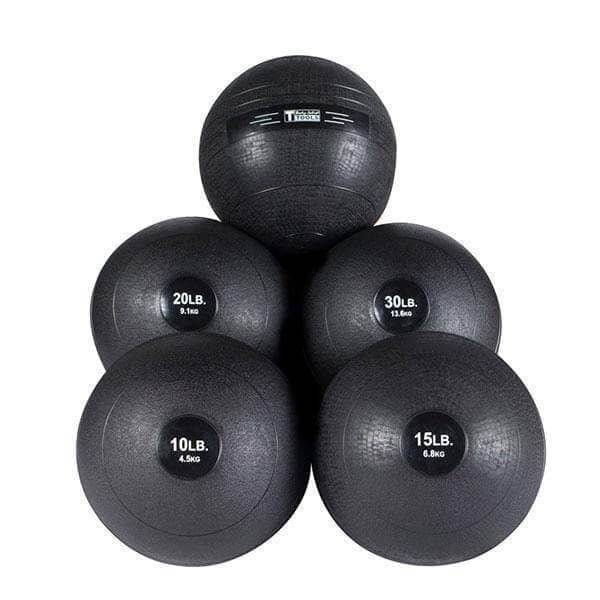 Body Solid Slam Ball Set - Heavy Duty Sand-Filled - Core Training - Dynamic Black