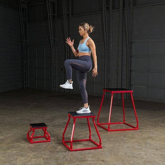 Body-Solid Steel Plyo Boxes - Versatile Jump Training - Various Sizes