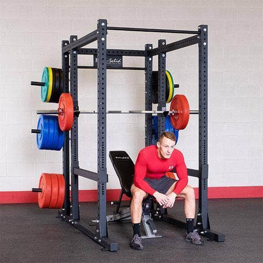 Body Solid Rear Extension - Power Rack Add-On - Weight Storage & Training Enhancer