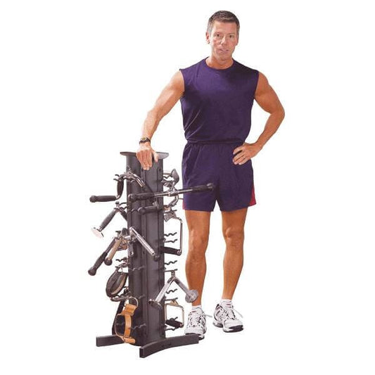 Body Solid VDRA30-PACK Stand - Gym Organizer - Efficient Storage - Black