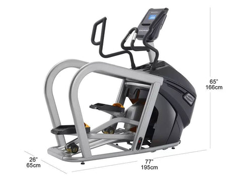 Steelflex PE10 Elliptical Trainer - Full-Body Cardio Machine - Silver - 77x26x65