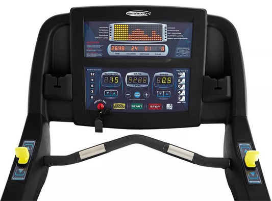 Steelflex Commercial Treadmill - Powerful Gym Running Machine - Black