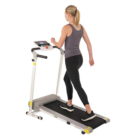 Sunny Health & Fitness Compact Folding Treadmill - Portable Running Machine -39x14