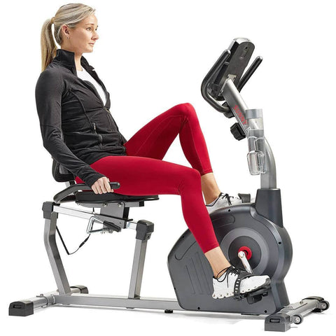Sunny Health & Fitness Elite Interactive Exercise Bike-Advanced Cardio Equipment in Multiple Colors-Compact Design