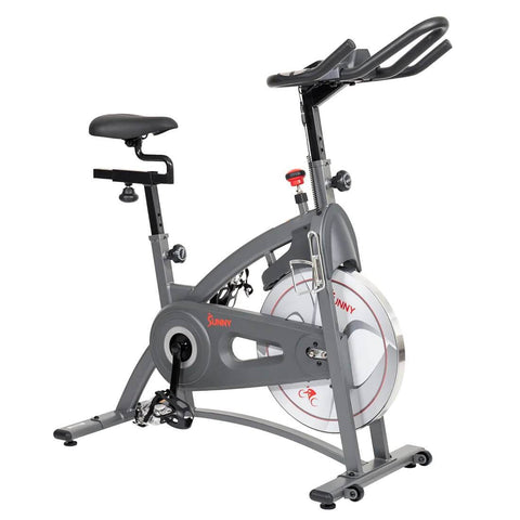 Sunny Health & Fitness Endurance Magnetic Indoor Cycling Bike-Durable Cardio Workout-48.8x20.1x48.6