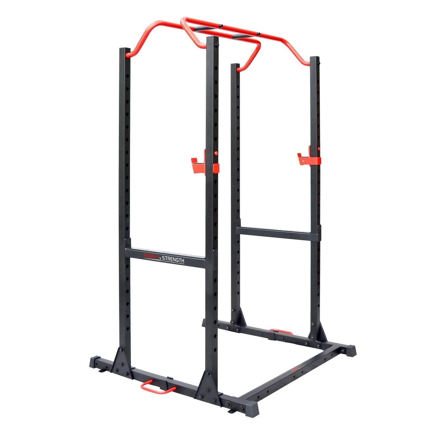 Sunny Health Fitness Power Cage | Heavy-Duty Squat Rack | Adjustable Resistance
