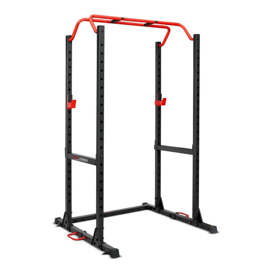 Sunny Health Fitness Power Cage | Heavy-Duty Squat Rack | Adjustable Resistance