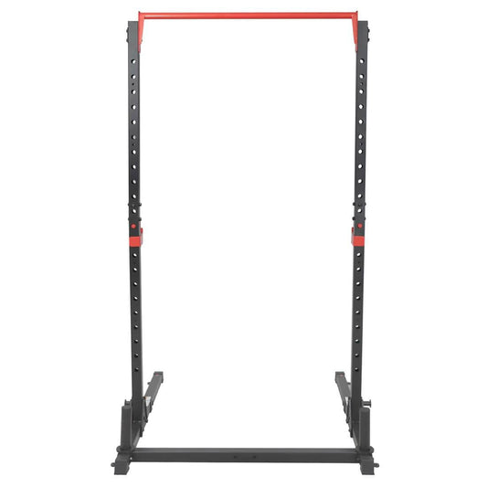 Sunny Health Fitness Essential Power Squat Stand-Heavy-Duty Rack-Adjustable Cage-Multi-Color