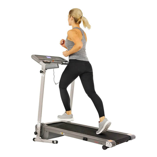 Sunny Health Fitness Compact Treadmill-Cardio Machine for Home-Space-Saving Foldable Design