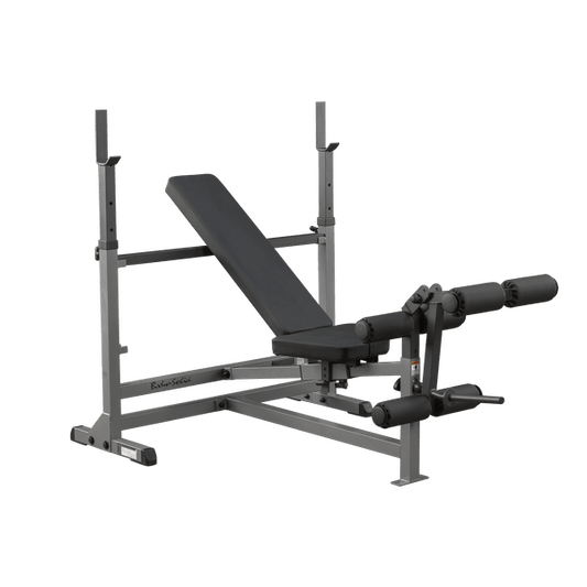 Versatile Body Solid Combo Bench - 5-in-1 Workout - Durable Strength Equipment - Black, 77x46x43