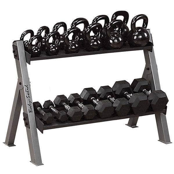 Body-Solid Dumbbell Kettlebell Rack