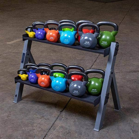 Body-Solid Dumbbell Kettlebell Rack