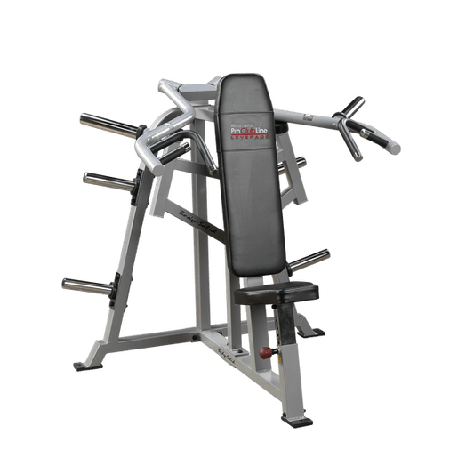 Body Solid Shoulder Press - Leverage Gym Equipment - Upper Body Gear - Fitness Device - Silver - Adjustable Size