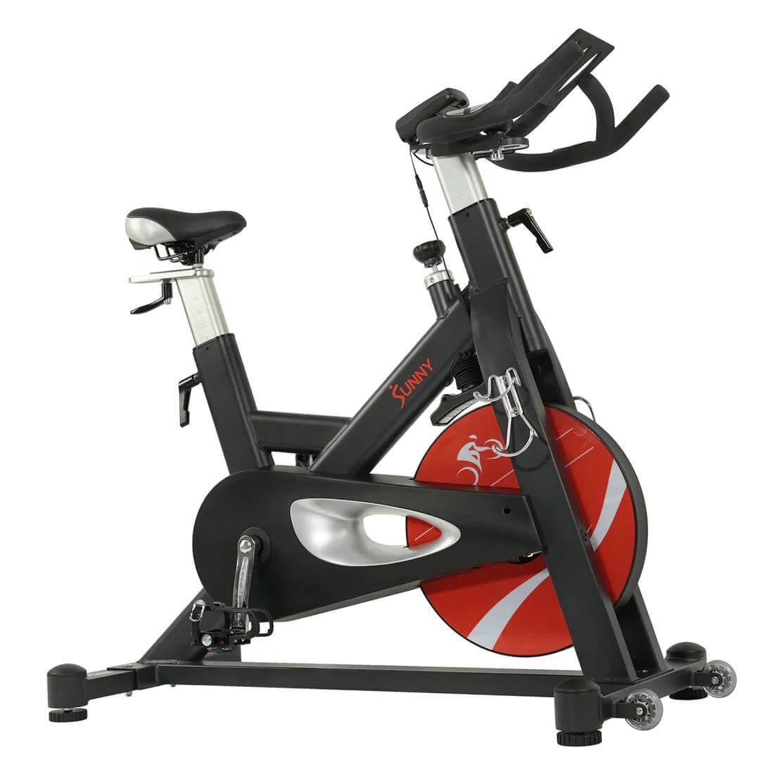 Sunny Health Fitness Evolution Pro II - Total-Body Magnetic Indoor Bike-Black-49x24x50.5