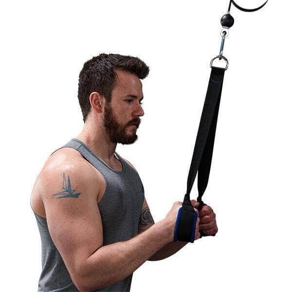 Body Solid Triceps Strap - Effective Arm Training - Comfortable Grip - Black - Compact