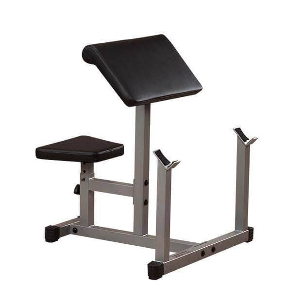 Body-Solid Powerline Bicep Isolation Bench - Adjustable Seat, Extra-Wide Design - 300 lb Capacity