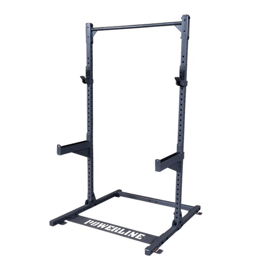 Body-Solid PPR500 Powerline Half Rack - Customizable Gym Rack - Compact & Durable - Black