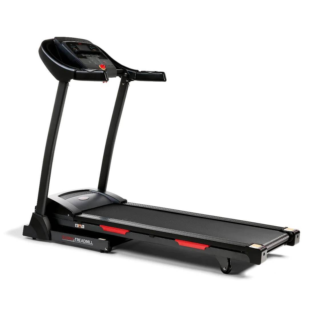 Sunny Health Fitness Premium Folding Incline Treadmill - Cardio Machine - Black-63x26.2x 50.2
