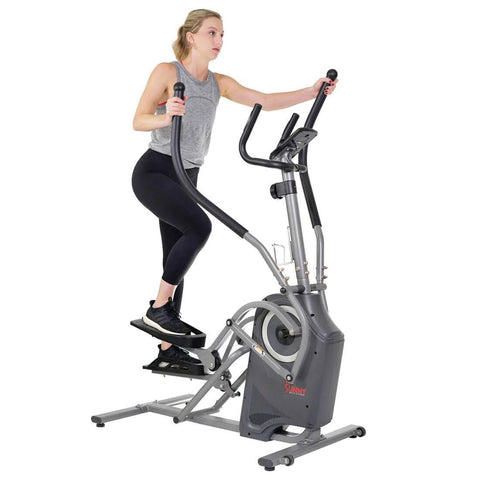 Sunny Health Fitness Pro Climber Elliptical -Full Body Workout-Magnetic Resistance-Black