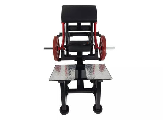 Steelflex Hip Thruster - Glute Bridge Exerciser - Waist Harness - Red/Black-189cmx130cmx82cm