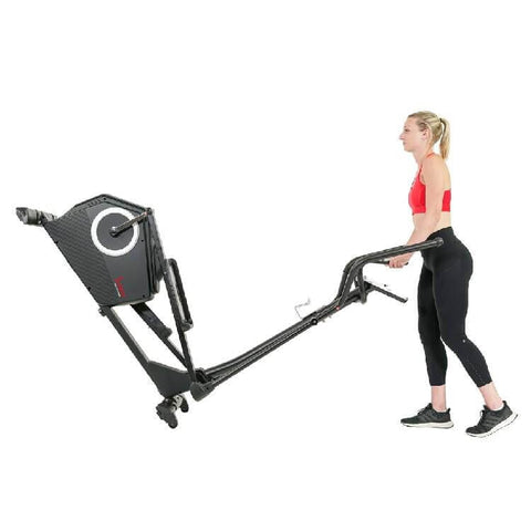 Sunny Health Fitness Advanced Elliptical - Total Body Workout - 16 Resistance Levels - Black