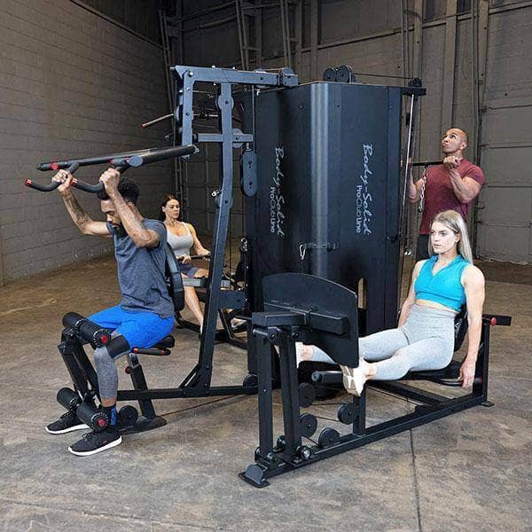 Body Solid S1000 Four-Stack Gym - Commercial Multi-Station Fitness System - Versatile Home Workout