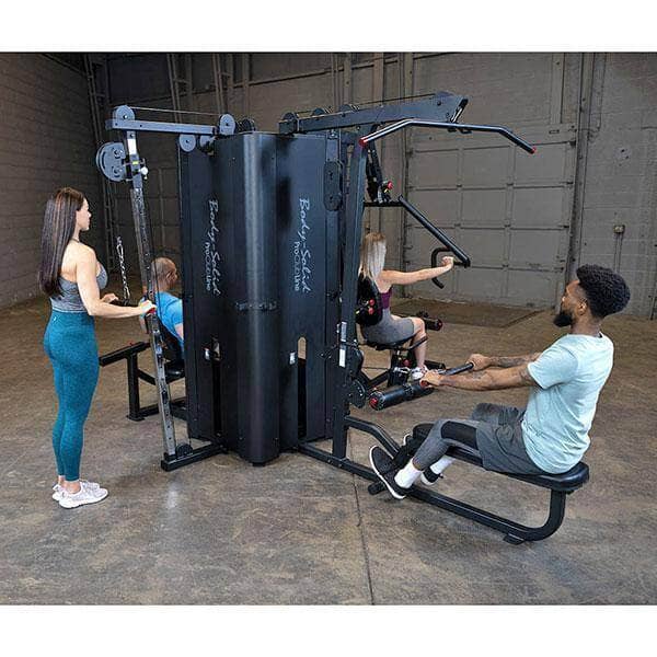 Body Solid S1000 Four-Stack Gym - Commercial Multi-Station Fitness System - Versatile Home Workout