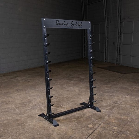 Body Solid Horizontal Bar Rack - Secure Olympic Bar Storage
