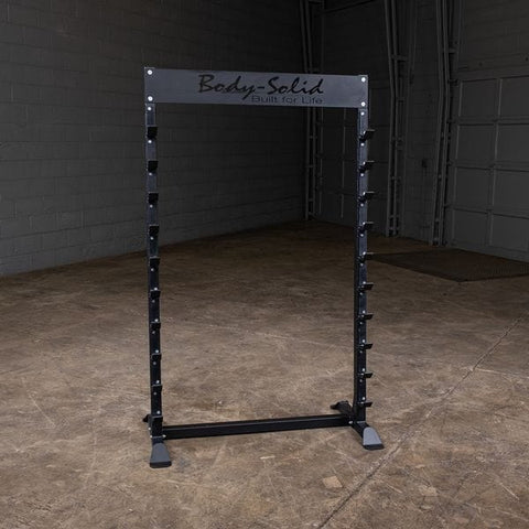 Body Solid Horizontal Bar Rack - Secure Olympic Bar Storage