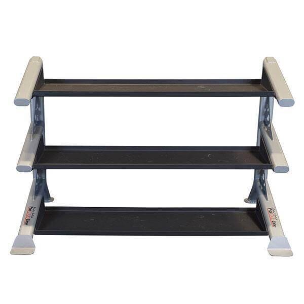 Body-Solid 3-Tier Rack - Versatile Storage - Durable - Black - Efficient