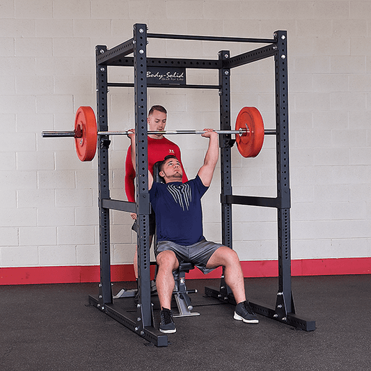 Body-Solid Power Rack Weight Cage - Heavy - Duty Strength Equipment - Durable - Versatile