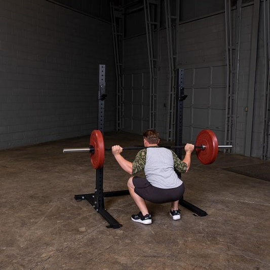 Body Solid Pro ClubLine Squat Rack - Versatile Power Rack - Compact Design for Diverse Workouts