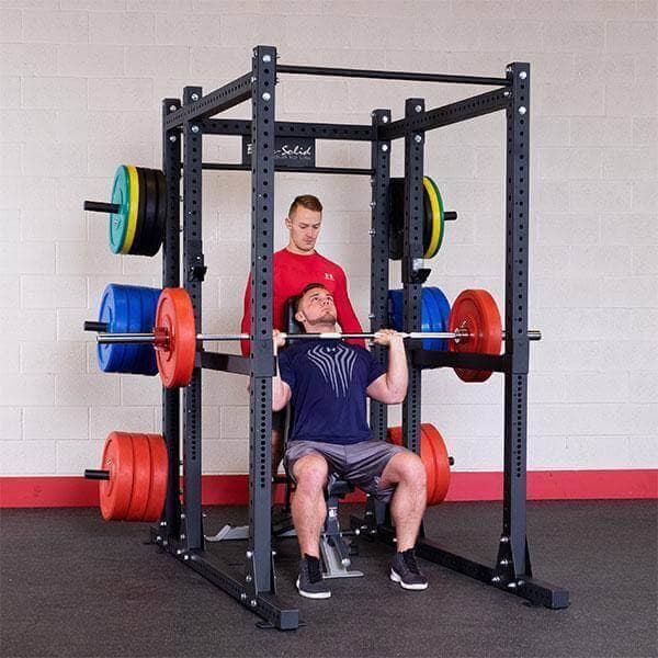 Body Solid Rear Extension - Power Rack Attachment - Weight Storage & Workout Enhancer