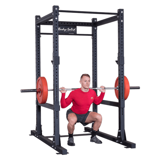 Body-Solid Power Rack Weight Cage - Heavy - Duty Strength Equipment - Durable - Versatile