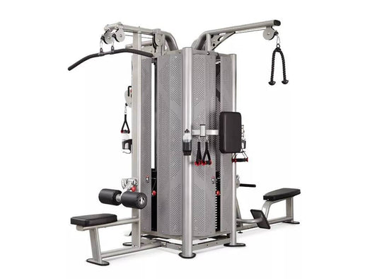 Steelflex Jungle Gym - Versatile Cable Crossover - Strength Training System - Gray - 141x92x87
