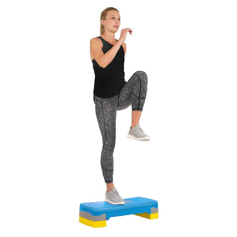 Sunny Health & Fitness Aerobic Step-Cardio Workout Platform-Non-Slip Traine -Black,25Lx11x6