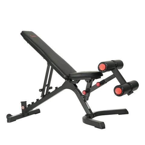 Sunny Health Fitness Adjustable Weight Bench-7 Positions-Tear/Wear-Resistant-500lbs-Black