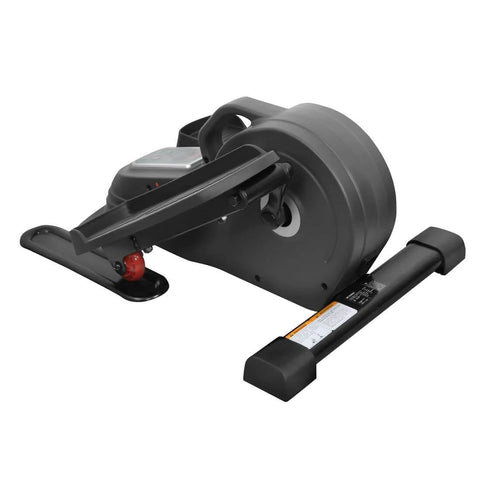 Sunny Health Fitness Under Desk Elliptical | Mini Exerciser | Compact Trainer - Black