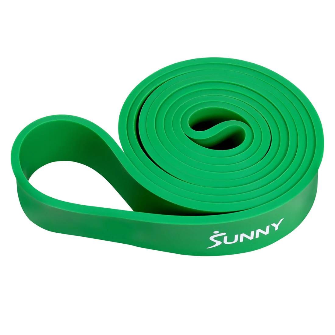 Sunny Health Fitness Resistance Bands - Elastic Workout Tubes - Strength Training-Black-81.9x1.5x0.2 in