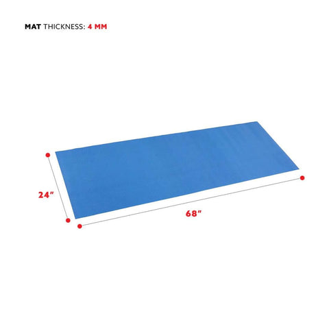 Sunny Health Fitness - Slim Exercise Mat - Durable Workout Pad-High-Density Yoga Mat-Firm Grip