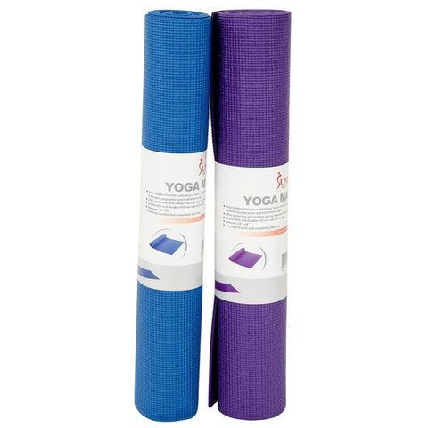 Sunny Health Fitness - Slim Exercise Mat - Durable Workout Pad-High-Density Yoga Mat-Firm Grip