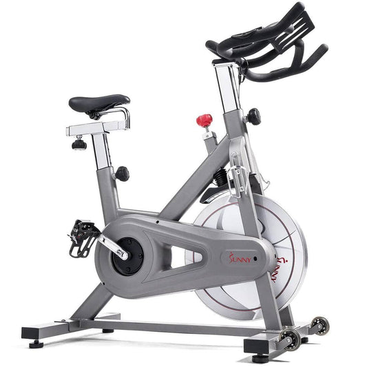 Sunny Health Fitness Pro Indoor Cycling Bike - High-Quality Workout Equipment - Durable & Versatile - Black