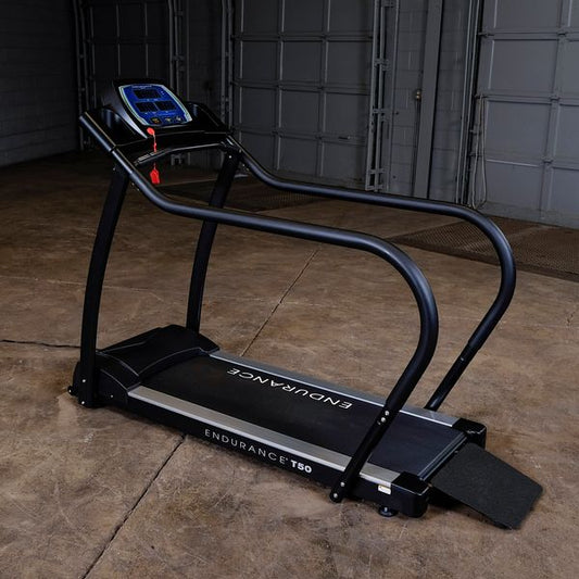 Body Solid Black Treadmill - Effective Workouts - Stylish Fitness - Compact Size
