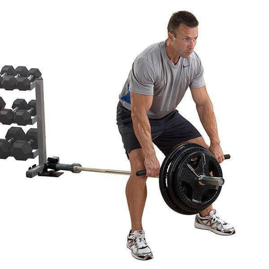 Body Solid T Bar Row Platform - Back Exercise Accessory - Pivot Mechanism - Locking Stability