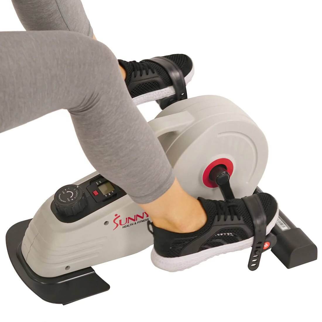 Sunny Health Fitness Under Desk Magnetic Cycle | Mini Exercise Bike | Compact Elliptical