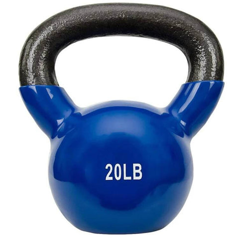 Sunny Health Fitness Versatile Kettlebell | 5-25 lbs | Vinyl Coated | Compact & Durable