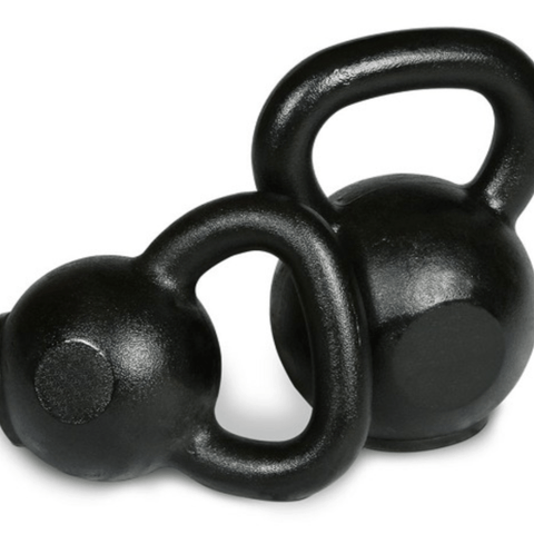 Intek Strength Cast Iron Kettlebell Set - Quality Home Gym Equipment - Black, Various Weights